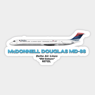 McDonnell Douglas MD-88 - Delta Air Lines "Old Colours" Sticker